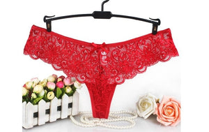 Womens Sexy Lace Floral Back Criss-Cross Soft Underwear | Sexy Lingerie Canada