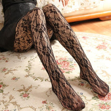 Load image into Gallery viewer, Sexy Women Rose Flower Lace Mesh Stockings | Sexy Lingerie Canada