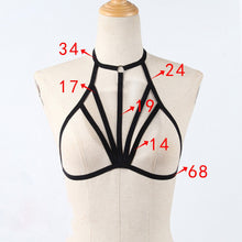 Load image into Gallery viewer, Sexy Women Girl Bras Simple Stylish Ladies Hollow Out Elastic Cage Bra Fahsionable Bandage Strappy Halter Bra For Womens