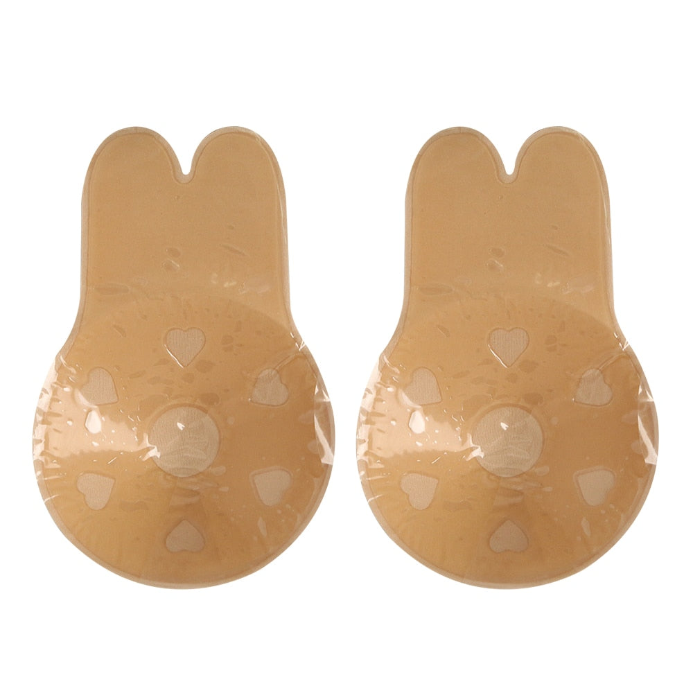 Strapless Bra Pads Lift Up Silicone Adhesive Invisible Stick On Nipple  Covers