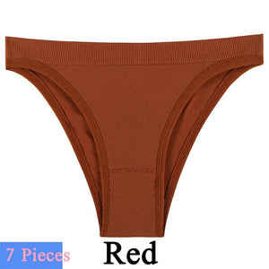 7pcs Panties Set Women Seamless Underwear Set Sexy Thongs Briefs Lingerie Wholesale
