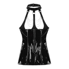 Load image into Gallery viewer, Faux Leather Halter Neck Dress | Sexy Lingerie Canada