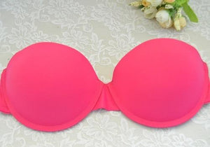 Ladies Padded Push Up Strapless Simple Style Bra | Sexy Lingerie Canada
