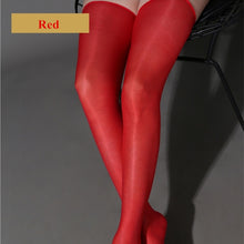 Load image into Gallery viewer, Women Sexy Oil Shine Thigh High Stockings | Sexy Lingerie Canada