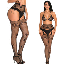 Load image into Gallery viewer, Women Tights With Rhinestones Sexy Patterned Tight High Waist Stocking | Sexy Lingerie Canada