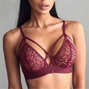 Women Sexy Floral Triangle Soutien Push Up Bra | Sexy Lingerie Canada