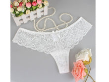 Load image into Gallery viewer, Womens Sexy Lace Floral Back Criss-Cross Soft Underwear | Sexy Lingerie Canada