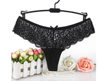 Load image into Gallery viewer, Womens Sexy Lace Floral Back Criss-Cross Soft Underwear | Sexy Lingerie Canada