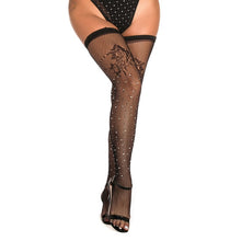 Load image into Gallery viewer, Women Rhinestone Thigh High Stockings | Sexy Lingerie Canada