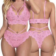 Load image into Gallery viewer, Erotic Lace Lingerie Bra Set