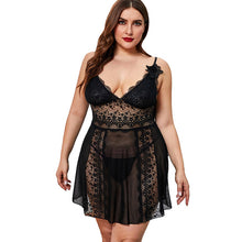 Load image into Gallery viewer, Plus Size Hot Lace Nightgown