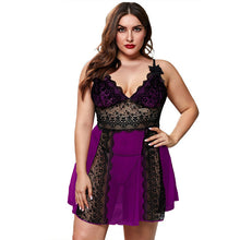 Load image into Gallery viewer, Plus Size Hot Lace Nightgown