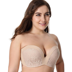 Women's Push Up Lace Strapless Bra | Sexy Lingerie Canada