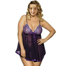 Load image into Gallery viewer, See Through Lace Lingerie Nightdress | Sexy Lingerie Canada