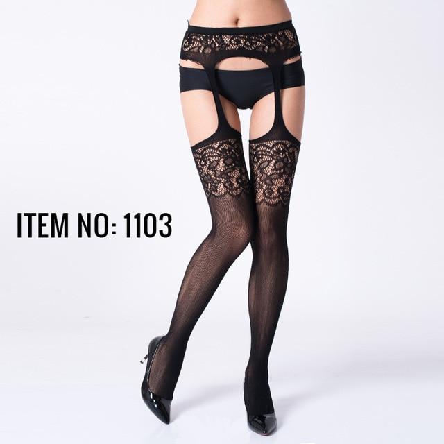 Sexy Stockings Lingerie Stripe Lace | Sexy Lingerie Canada