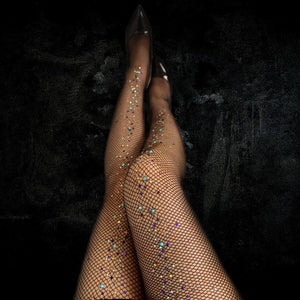 Sexy Women Rhinestones Shiny Diamond Transparent Stockings | Sexy Lingerie Canada