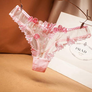 Transparent Embroidered Sexy Women Underwear | Sexy Lingerie Canada