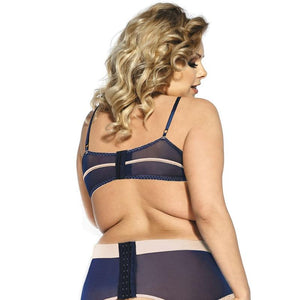 Women Plus Size Blue Lace Open Transparent Lingerie Set | Sexy Lingerie Canada