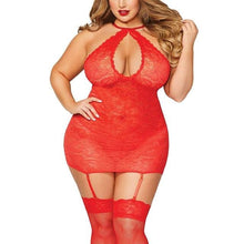Load image into Gallery viewer, Women Plus Size Sexy Lingerie With Garters | Sexy Lingerie Canada