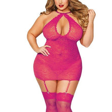 Load image into Gallery viewer, Women Plus Size Sexy Lingerie With Garters | Sexy Lingerie Canada